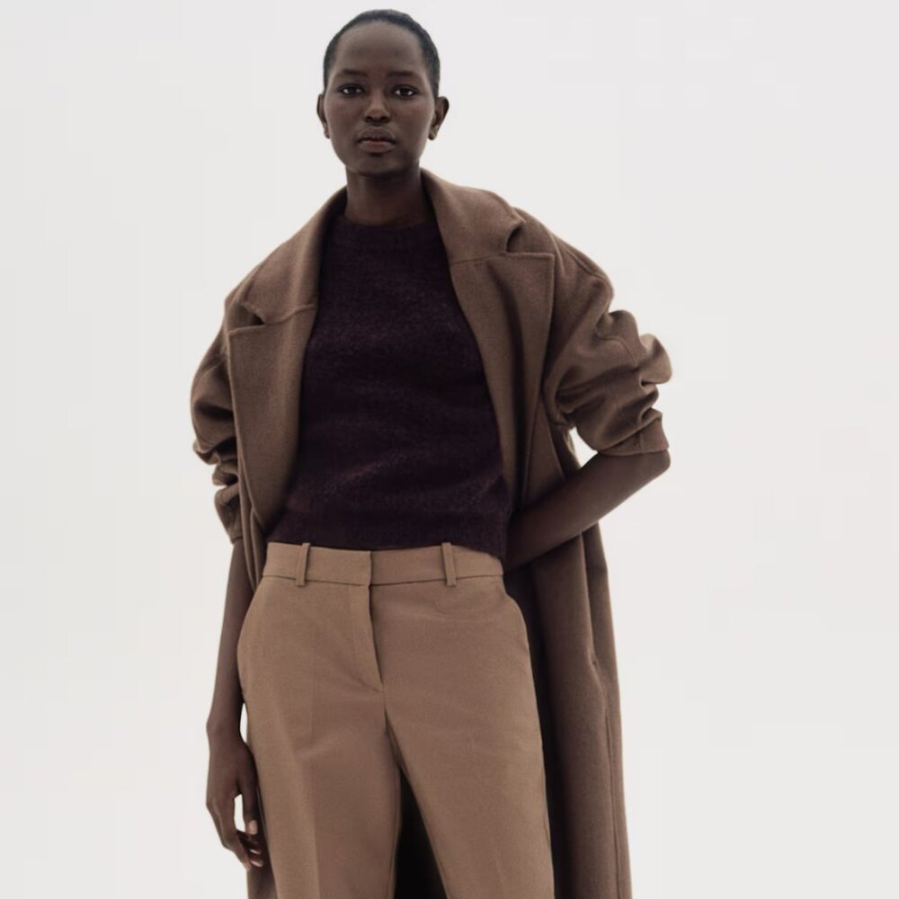 NWT - H&M Ankle Length Slacks in a Brown/Beige Color Size 6